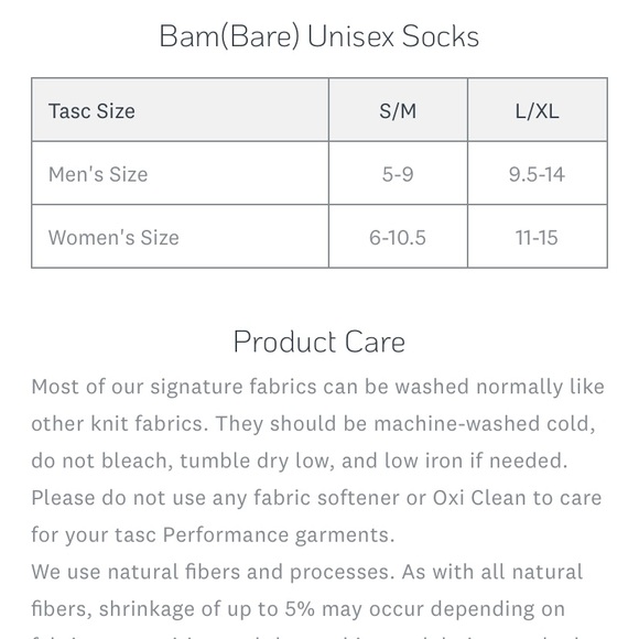 Tasc Performance Bam(Bare) bamboo blend crew socks - Picture 4 of 4